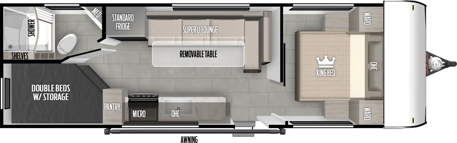 Wildwood Fsx 266BHLE Floorplan